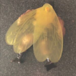 Yellow Bee Shaped Brooch